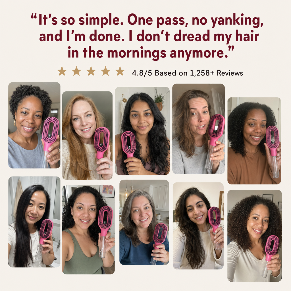 Smoother, Frizz-Free Hair in One Stroke With Continuous Micro-Mist™